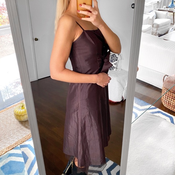 🤎 DAMIANI BROWN BOW FESTIVE HOLIDAY DRESS! - Picture 4 of 15